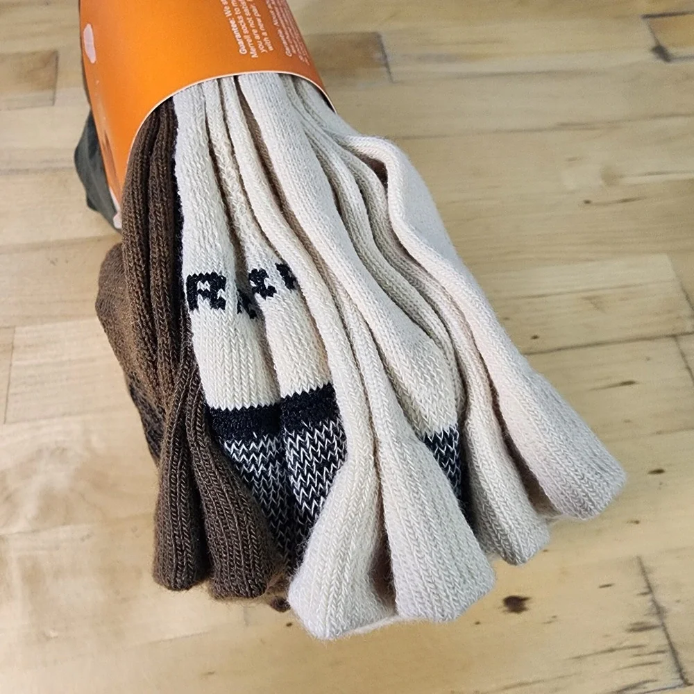MERRELL All Purpose Cushioned Crew‎ Socks 6 Pair M/L M 9-12 W 10-13 Multicolor